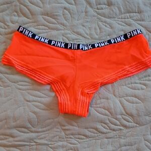 PINK Victoria's Secret Orange Lace Panties